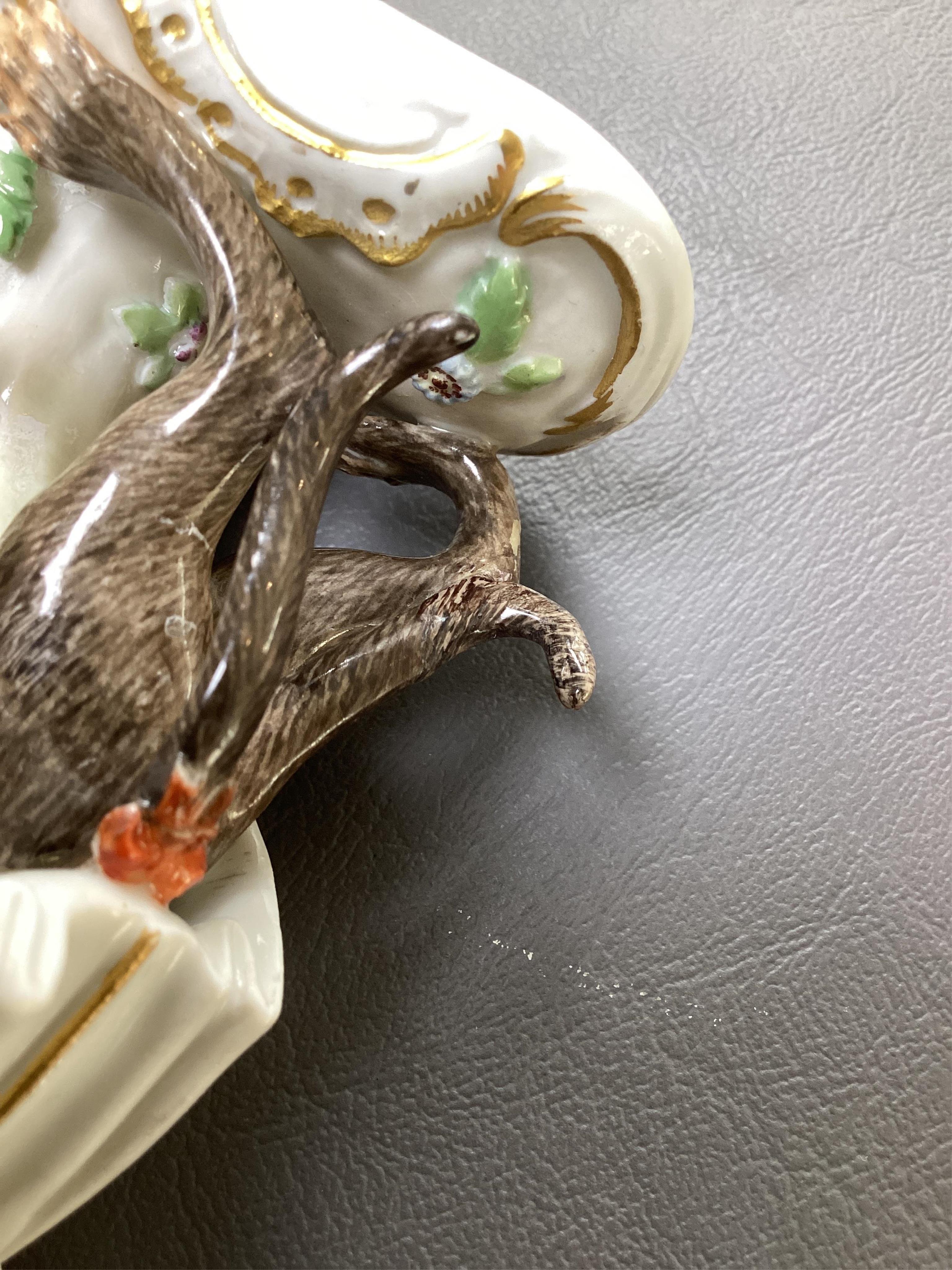 Two Meissen monkey band figures, 20th century